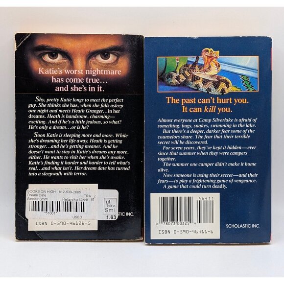 Lot Of 4 Vintage YA Horror Books 90s VTG Point Paperback Camp Fear Dream Date - Picture 4 of 6